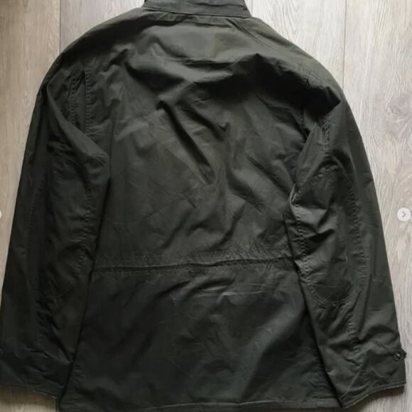 OLIVE ~ Barbour CORBRIDGE Hooded Waxed Jacket MSRP$495 Rugged Utility Style - Picture 3 of 16